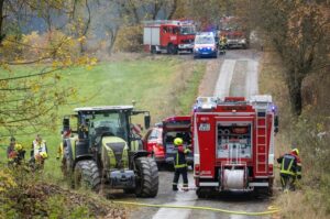 Mehr über den Artikel erfahren Brand Mittel – Walthersdorf – Traktorbrand